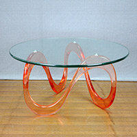 The acrylic furniture is online